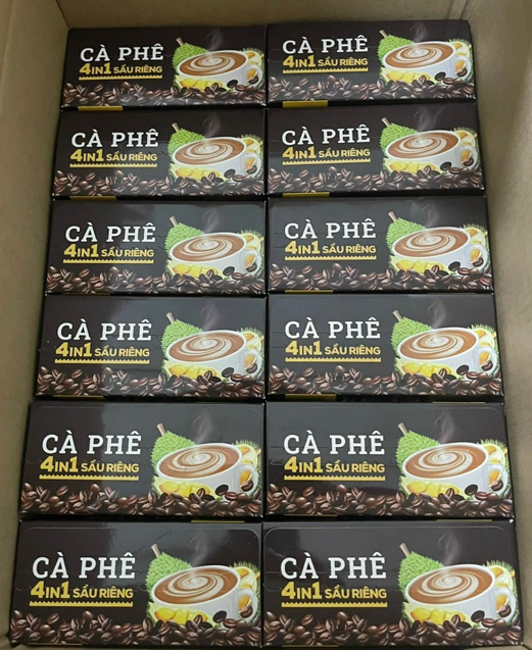 Ảnh của Thùng 24 hộp Cà Phê Sầu Riêng Hòa Tan 4 In 1 (XIM COFFEE)